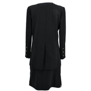 Chanel Setup Suit Jacket Skirt Black P95 #40