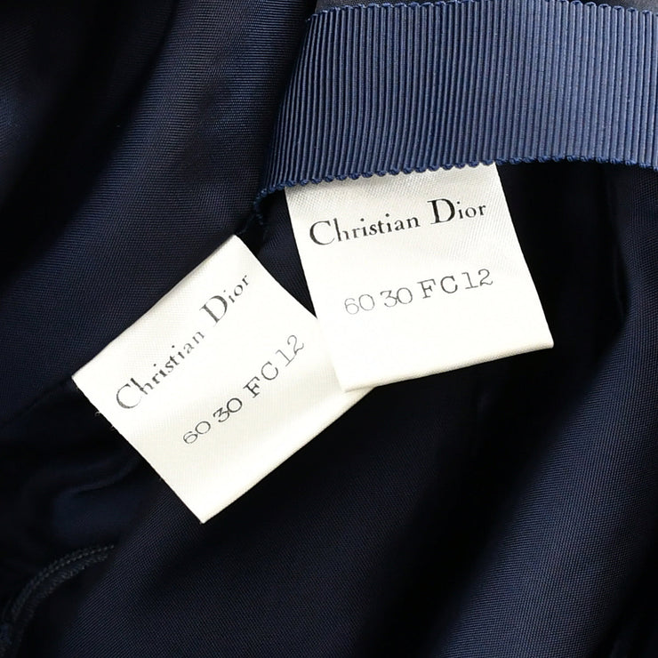 Christian Dior Setup Suit Jacket Skirt Navy #9