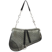 Christian Dior * 2003 Gray Mini Saddle Handbag