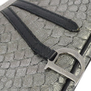 Christian Dior * 2003 Gray Mini Saddle Handbag