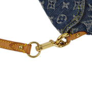 Louis Vuitton 2006 Blue Monogram Denim Mini Pleaty Handbag M95050