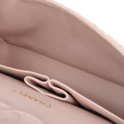 Chanel * 2003-2004 Light Pink Wool Medium Classic Double Flap Shoulder Bag