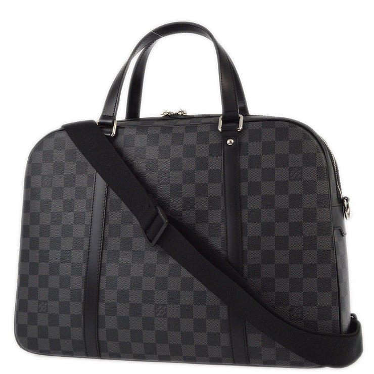 Louis Vuitton 2008 Damier Graphite Yohn 2way Briefcase Handbag N48118