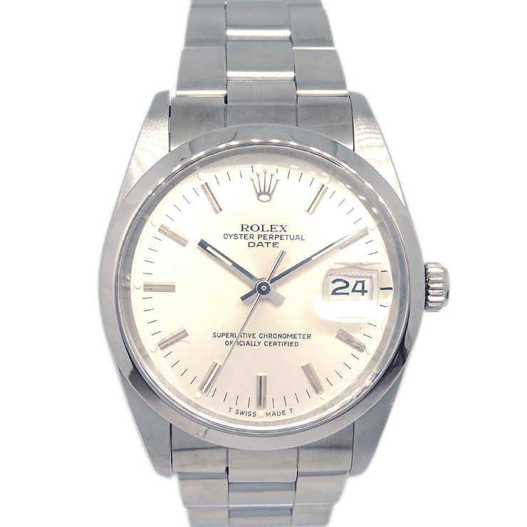 Rolex Oyster Perpetual Date 34mm Ref.15000 Self-winding Watch SS