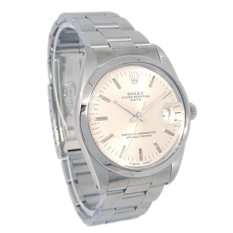 Rolex Oyster Perpetual Date 34mm Ref.15000 Self-winding Watch SS