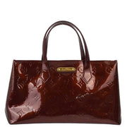 Louis Vuitton 2011 Red Monogram Vernis Wilshire PM Tote Bag M91644