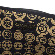 Chanel 2003-2004 Black Coco Print Handbag