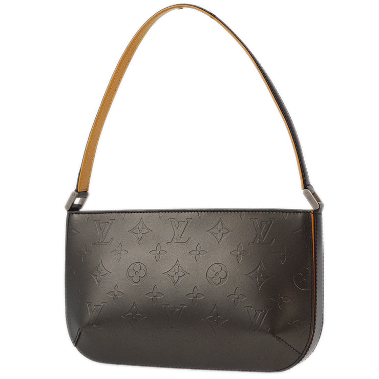 Louis Vuitton 2002 Black Monogram Mat Fowler Handbag M55142