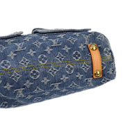 Louis Vuitton 2006 Blue Monogram Denim Baggy GM Shoulder Bag M95048