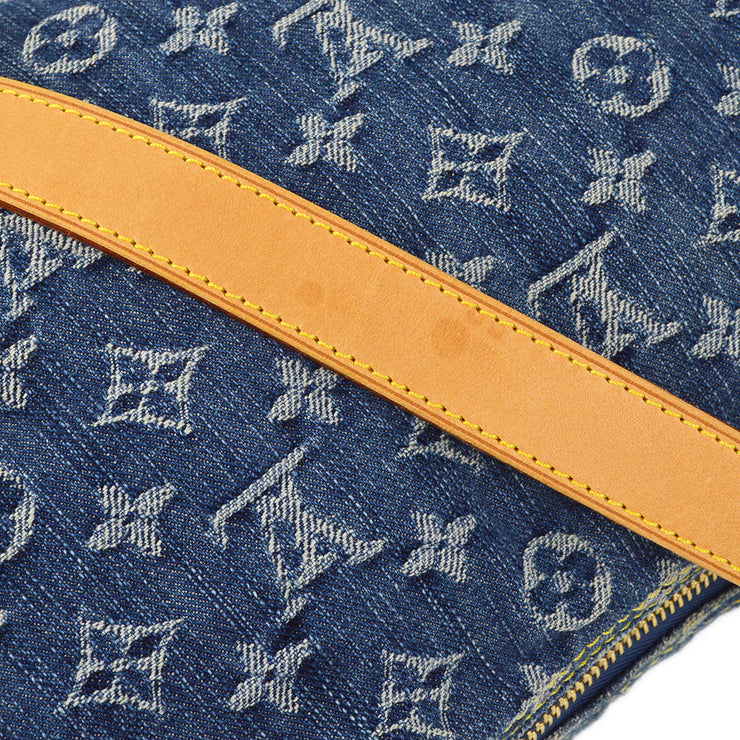 Louis Vuitton 141977 2005 Blue Monogram Denim Baggy PM Shoulder Bag M95049