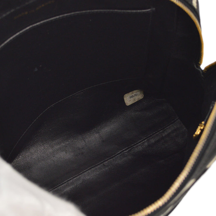 Chanel 1996-1997 Black Canvas Handbag