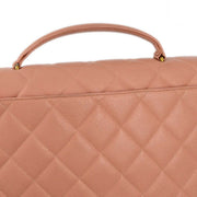 Chanel 1994-1996 Pink Caviar Briefcase Business Handbag