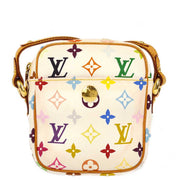 Louis Vuitton 2005 White Monogram Multicolor Rift Shoulder Bag M40055