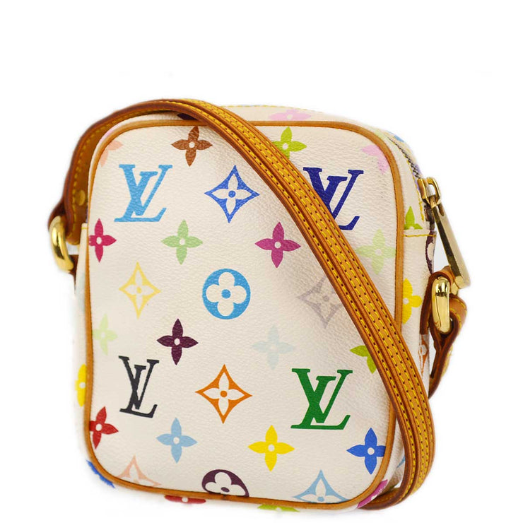 Louis Vuitton 2005 White Monogram Multicolor Rift Shoulder Bag M40055