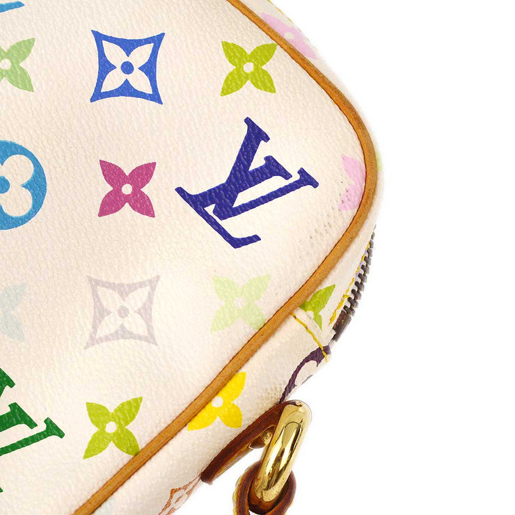 Louis Vuitton 2005 White Monogram Multicolor Rift Shoulder Bag M40055