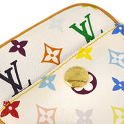 Louis Vuitton 2005 White Monogram Multicolor Rift Shoulder Bag M40055