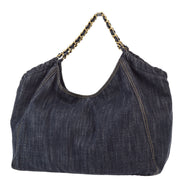 Chanel 2006-2008 Blue Denim Coco Cabas Tote Handbag