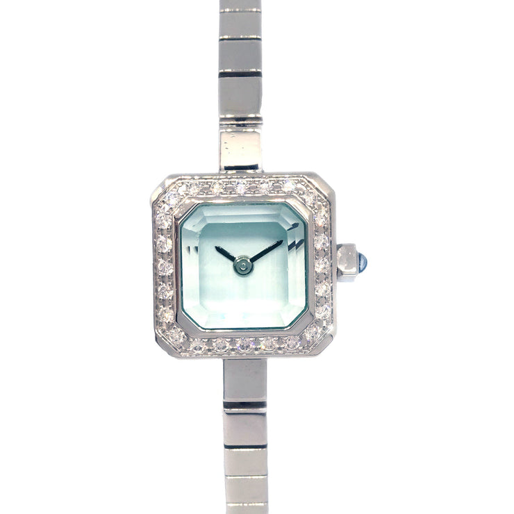 Corum Sugar Cube Ref.137.430.47 Quartz Watch SS Diamond