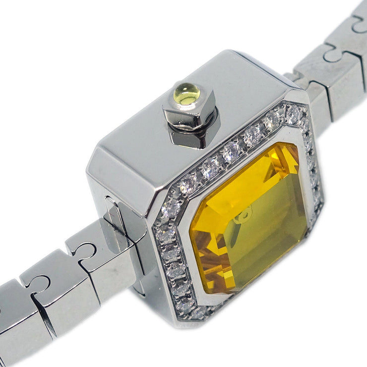 Corum Sugar Cube Quartz Watch SS Diamond