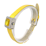 Corum Sugar Cube Ref.137.425.47 Quartz Watch SS Diamond Yellow