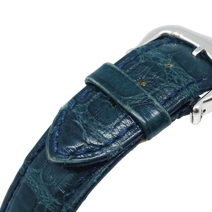 Cartier * Tank Basculante Quartz Watch SS Green