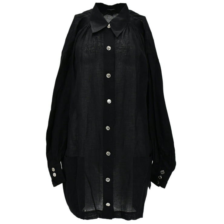 Chanel Blouse Shirt Black