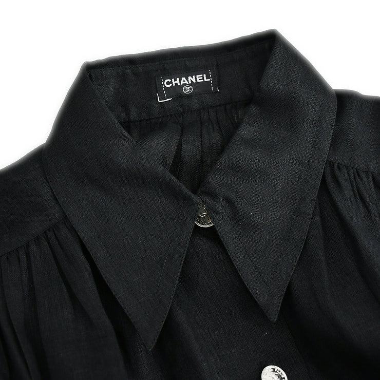 Chanel Blouse Shirt Black