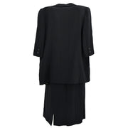 Chanel Setup Suit Jacket Dress Black 98P #40 #42