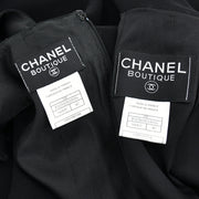 Chanel Setup Suit Jacket Dress Black 98P #40 #42