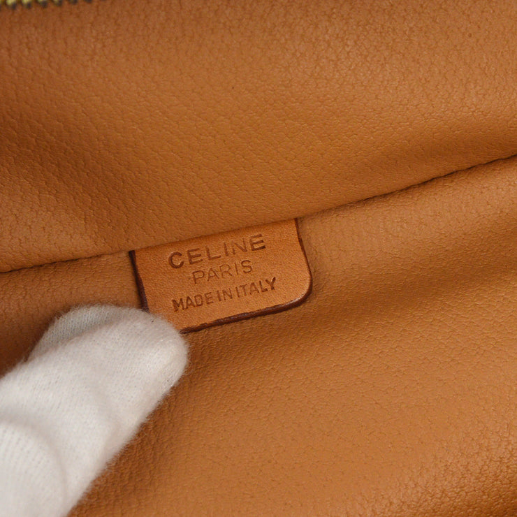 Celine Brown Macadam Vanity Handbag