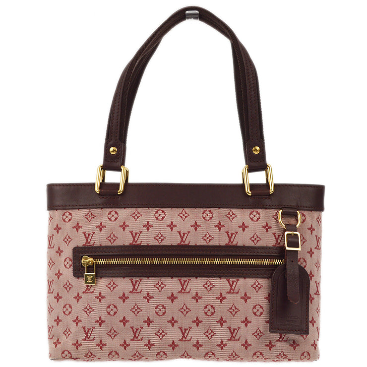 Louis Vuitton 2003 Red Monogram Mini Lucille PM Tote Handbag M92678