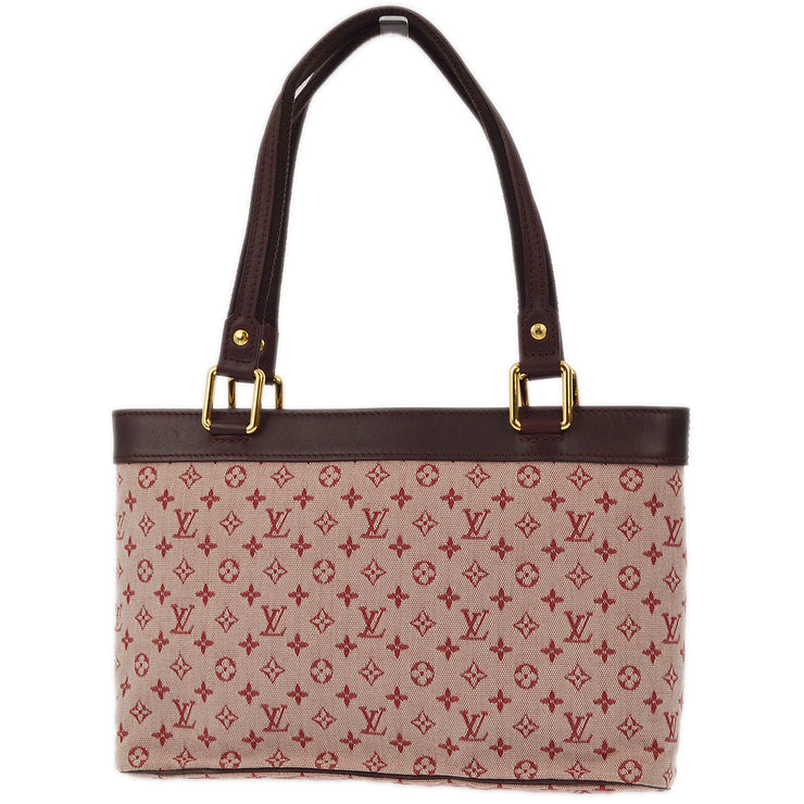 Louis Vuitton 2003 Red Monogram Mini Lucille PM Tote Handbag M92678