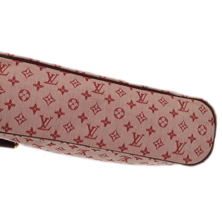 Louis Vuitton 2003 Red Monogram Mini Lucille PM Tote Handbag M92678