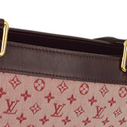 Louis Vuitton 2003 Red Monogram Mini Lucille PM Tote Handbag M92678