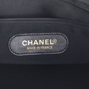 Chanel 1997-1999 Black Caviar 2way Duffle Shoulder Handbag