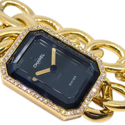 Chanel Premiere Watch 18KYG Diamond #XL