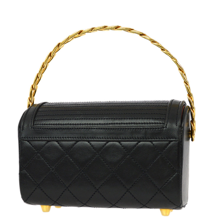 Chanel * 1986-1988 Black Lambskin Handbag