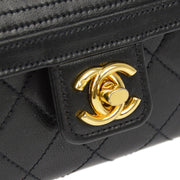 Chanel * 1986-1988 Black Lambskin Handbag