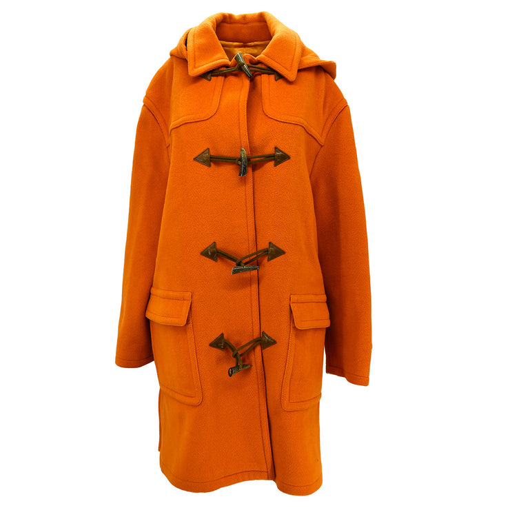 Hermes Hooded Coat Orange #46