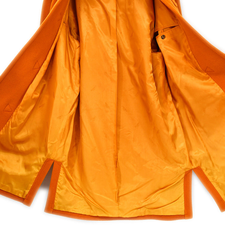 Hermes Hooded Coat Orange #46