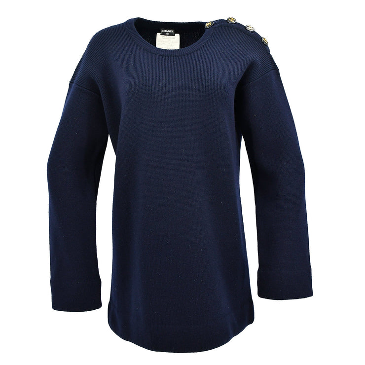 Chanel Sweater Navy 94C #38