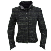 Chanel Single Breasted Jacket Black 02A #40