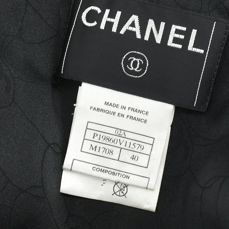 Chanel Single Breasted Jacket Black 02A #40