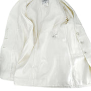 Chanel Single Breasted Jacket White 96P #40