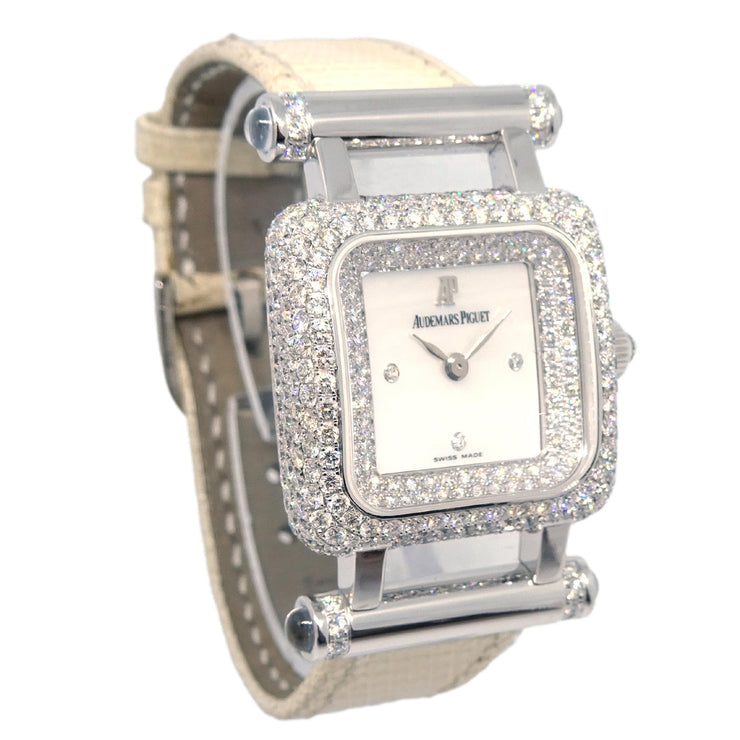 Audemars Piguet Deva Quartz Watch 18KWG Diamond