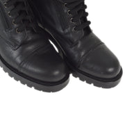 Chanel * Black Sport Line Short Boots Shoes #35