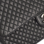 Chanel 1996-1997 Black Lambskin Medium Classic Single Flap Shoulder Bag