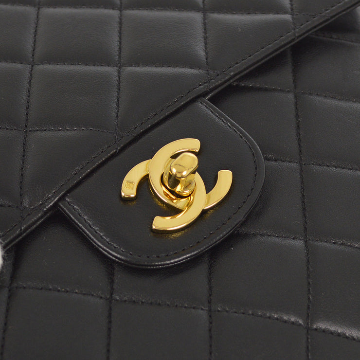 Chanel 1994-1996 Black Lambskin Camera Bag Large