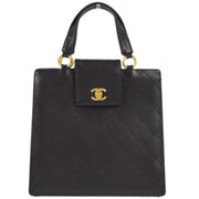 Chanel 1996-1997 Black Caviar Handbag