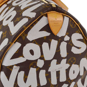 Louis Vuitton 2001 White Monogram Graffiti Keepall 50 Duffle Bag M92197